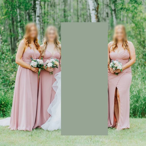 Azazie Adley Dress - Dusty Rose - Size A10 - Picture 5 of 6